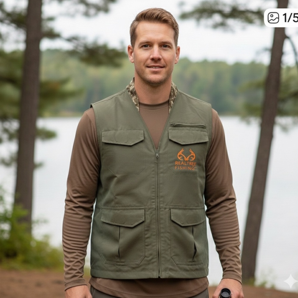 Realtree Fishing Olive and Orange Gear